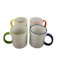 eco friendly amazon top seller 11 oz sublimation blanks mug with color handle